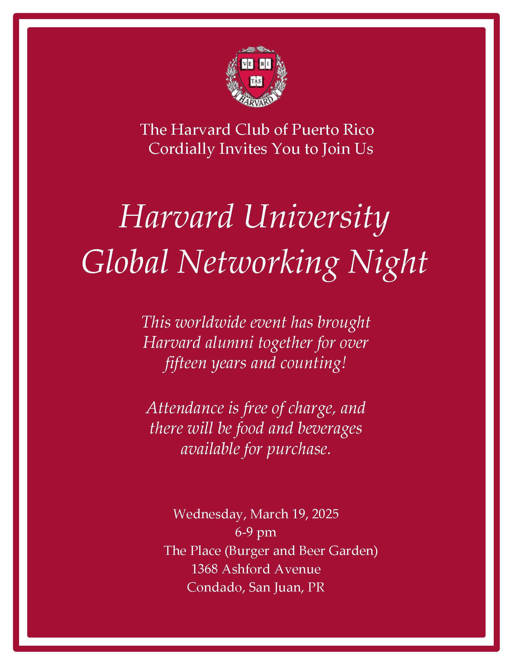 Global Networking Night Flyer